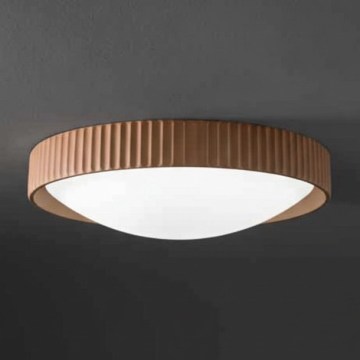 Ondaluce - CONCRETE LED Ceiling Light LED/20W/230V Ø 41 cm concrete/brown