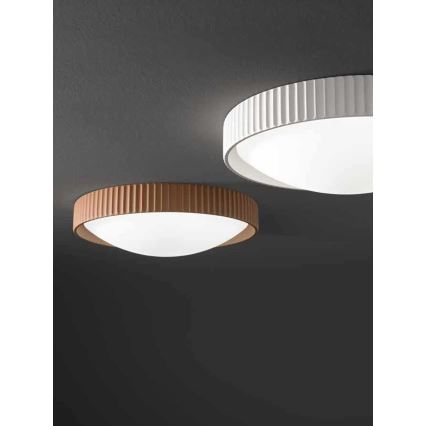Ondaluce - CONCRETE LED Ceiling Light LED/20W/230V Ø 41 cm concrete/brown