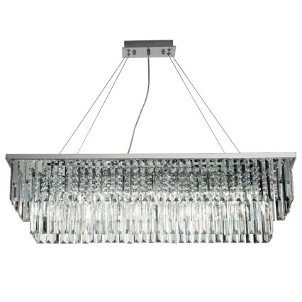 Ondaluce - DAIQUIRI Cable-Mounted Crystal Chandelier, 8x E14/10W/230V, Polished Chrome