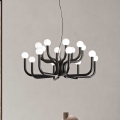 Ondaluce - DERBY Cable-Suspended Chandelier 16xG9/7W/230V, Ø 81.5 cm, Black