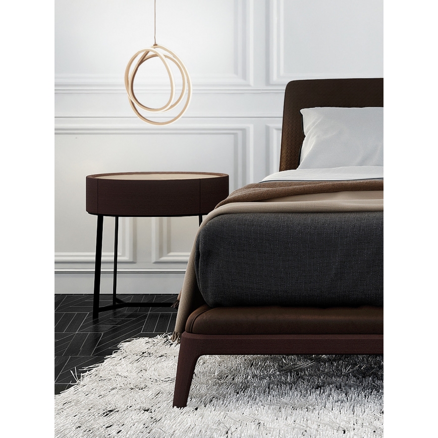 Ondaluce - Dimmable LED cable-hung pendant GOLDEN LED/28W/230V Ø 31.5 cm gold