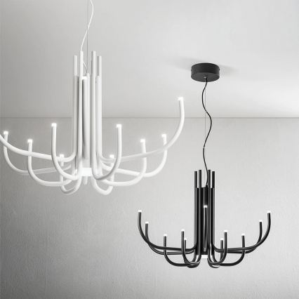 Ondaluce - Dimmable LED Cable Pendant NOUVEAU LED/35W/230V, Black