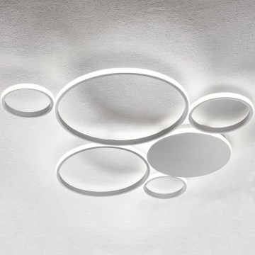 Ondaluce - Dimmable LED Ceiling Light POIS LED/68W/230V Silver