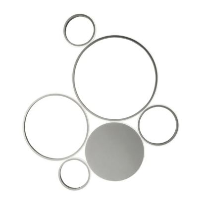 Ondaluce - Dimmable LED Ceiling Light POIS LED/68W/230V Silver