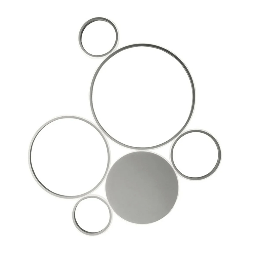 Ondaluce - Dimmable LED Ceiling Light POIS LED/68W/230V Silver