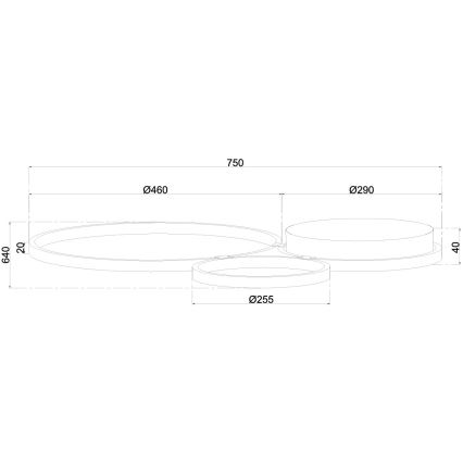 Ondaluce - Dimmable LED Wall Light POIS LED/42W/230V Silver