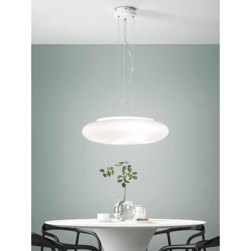 Ondaluce - DODI Cable-Hung Pendant 2xE27/15W/230V Ø 53 cm White
