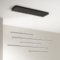 Ondaluce - GENIUS LED/72W/230V Dimmable Cable-Mounted Pendant Light, Black