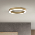 Ondaluce - GLOBUS Dimmable LED Ceiling Light, 40W, 230V, 3000/4000K, Ø 60 cm, Gold finish