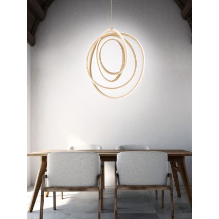 Ondaluce - GOLDEN Dimmable LED pendant light on cable LED/50W/230V gold