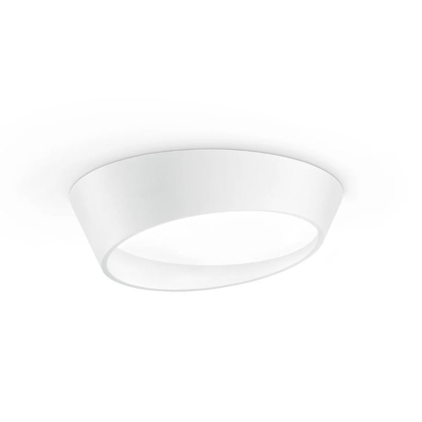 Ondaluce - HALF LED Dimmable Ceiling Light, 25 W, 230 V, 3000/4000 K, Ø 38.5 cm, White