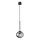 Ondaluce - JEWEL cable-suspended pendant lamp 1xE14/10W/230V Ø 17 cm black / smoked black