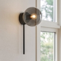 Ondaluce - JEWEL Wall Light 1xE14/10W/230V Black/Smoked Black