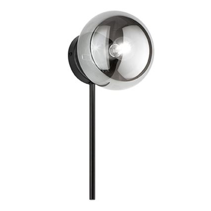 Ondaluce - JEWEL Wall Light 1xE14/10W/230V Black/Smoked Black
