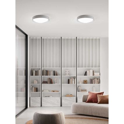 Ondaluce - LED CONCRETE Ceiling Light/20W/230V Ø 41 cm concrete/grey