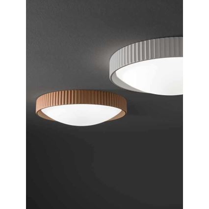 Ondaluce - LED CONCRETE Ceiling Light/20W/230V Ø 41 cm concrete/grey