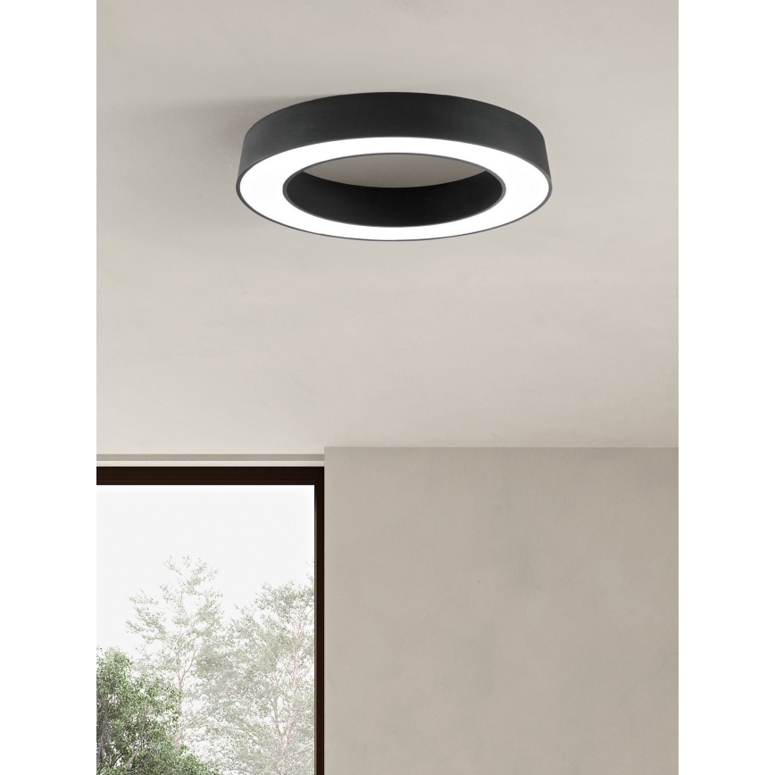 Ondaluce - GLOBUS Dimmable LED Ceiling Light, 80W/230V, 3000/4000K, diameter 100 cm, Black