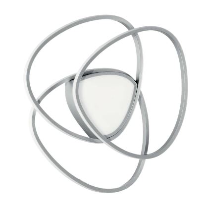 Ondaluce - LED Dimmable Ceiling Light ROSE LED/60W/230V 50x54 cm Silver