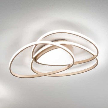 Ondaluce - LED Dimmable Ceiling Light ROSE LED/60W/230V Gold