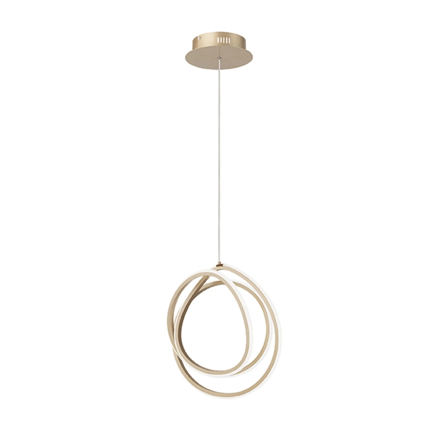 Ondaluce - LED Dimmable pendant light on cable GOLDEN LED/28W/230V gold