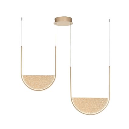 Ondaluce - LED Dimmable Pendant Light on Cable LOTUS LED/55W/230V Gold