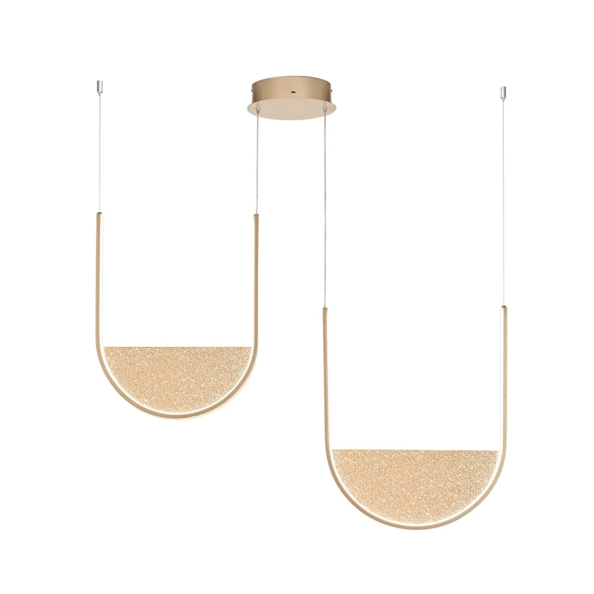 Ondaluce - LED Dimmable Pendant Light on Cable LOTUS LED/55W/230V Gold