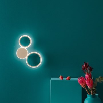 Ondaluce - LED Wall Light POIS LED/20W/230V Gold