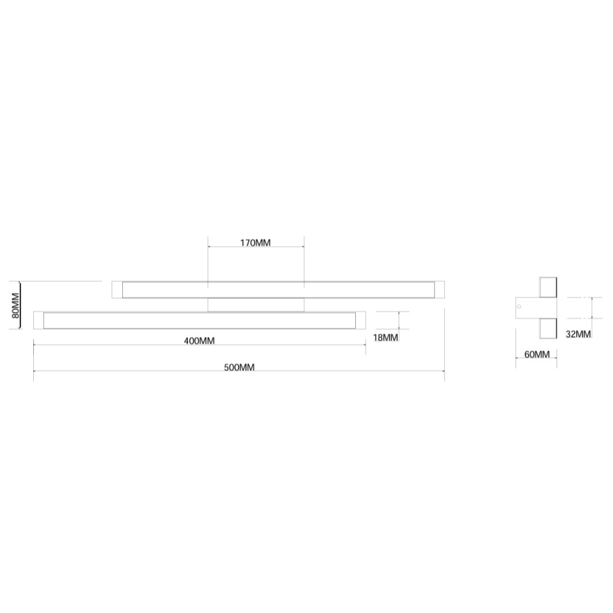 Ondaluce - MOVIDA Dimmable LED Wall Light 16W/230V, Gold