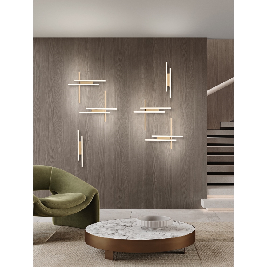 Ondaluce - MOVIDA Dimmable LED Wall Light LED/20W/230V Gold