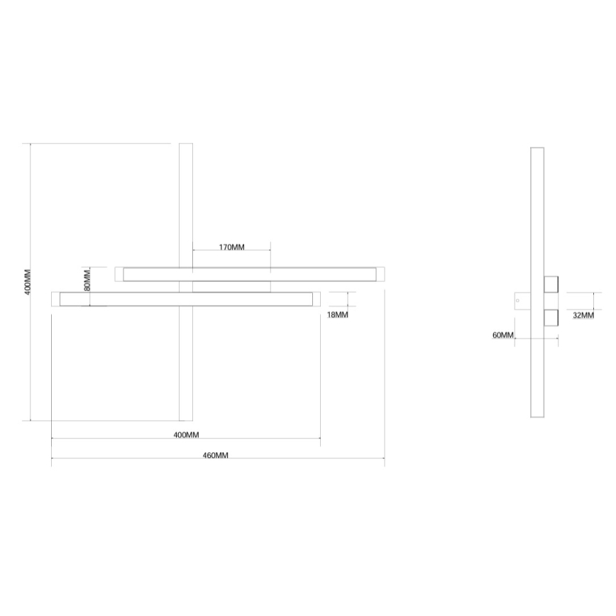 Ondaluce - MOVIDA Dimmable LED Wall Light LED/20W/230V Gold