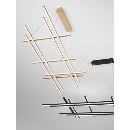 Ondaluce - MOVIDA LED/114W/230V Dimmable Cable-Suspended Pendant Light, Gold