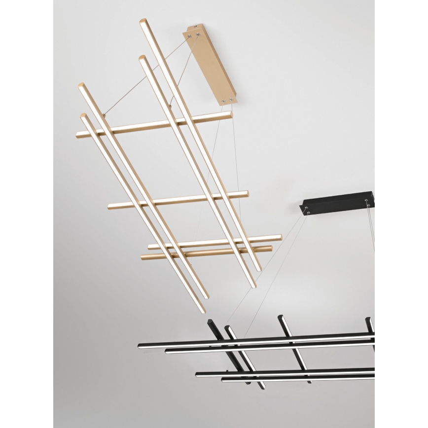 Ondaluce - MOVIDA LED/114W/230V Dimmable Cable-Suspended Pendant Light, Gold