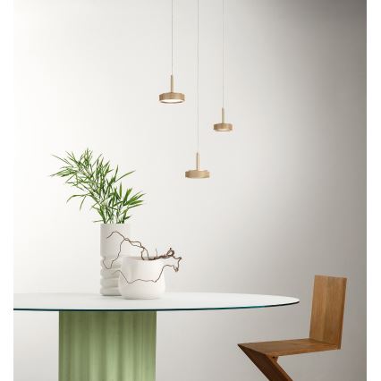 Ondaluce - NINA Cable-Suspended LED Pendant LED/20W/230V dia. 19 cm Gold