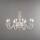 Ondaluce - PAGANINI Cable-Suspended Chandelier 6xE14/10W/230V, Ø70 cm, Gold/Clear