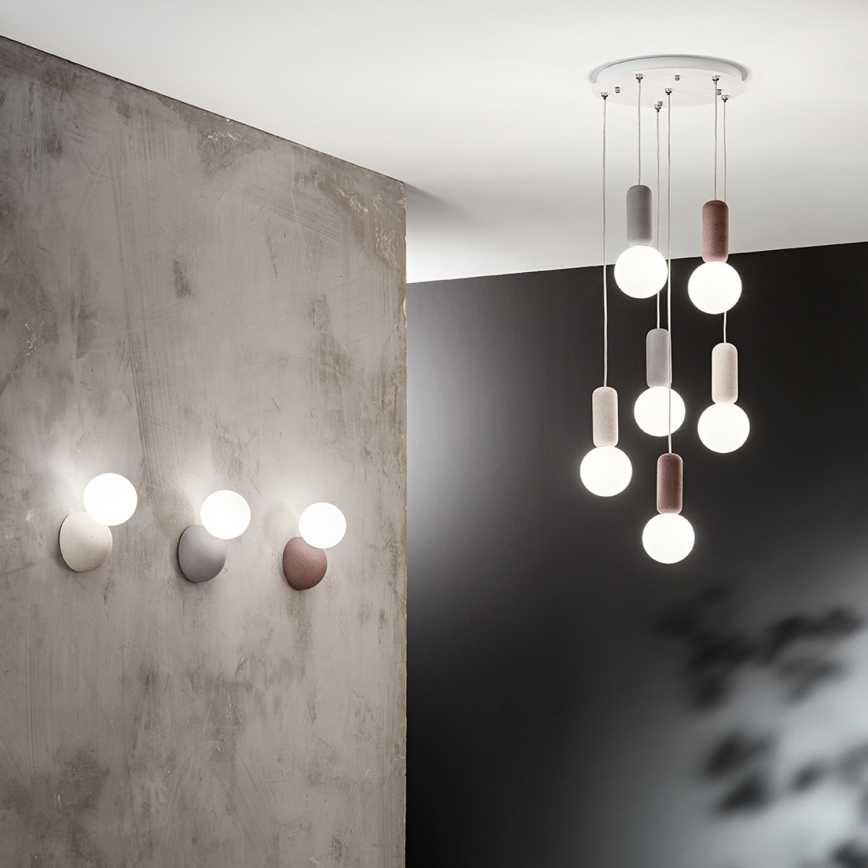 Ondaluce - ROCK Wall Light 1xG9/7W/230V Concrete/White