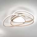 Ondaluce - ROSE Dimmable LED Ceiling Light, 80W, 230V, 71x76 cm, Gold