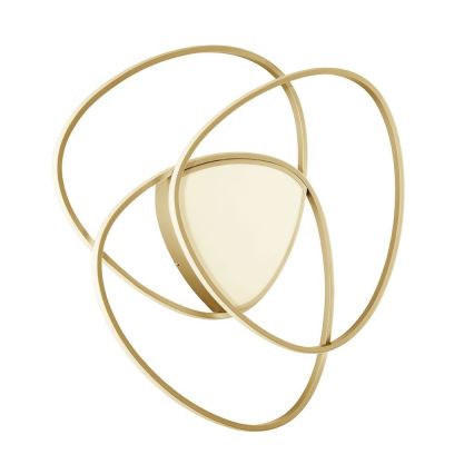 Ondaluce - ROSE Dimmable LED Ceiling Light, 80W, 230V, 71x76 cm, Gold
