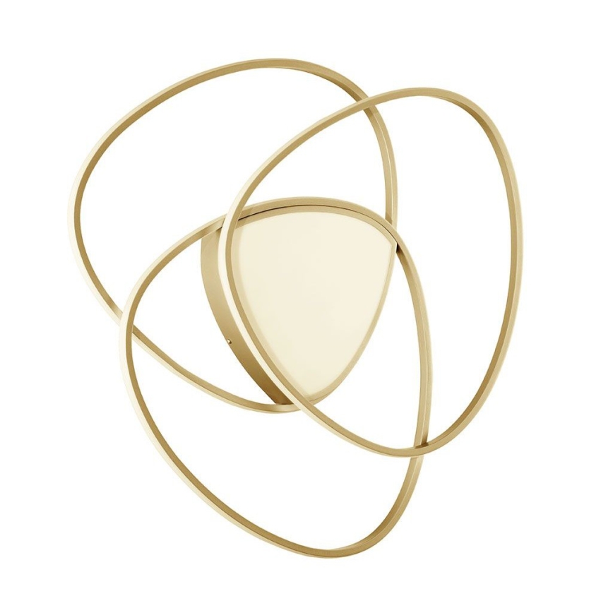 Ondaluce - ROSE Dimmable LED Ceiling Light, 80W, 230V, 71x76 cm, Gold
