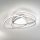 Ondaluce - ROSE LED Dimmable Ceiling Light, 60W/230V, Silver