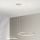 Ondaluce - SOEL dimmable LED cable-hung pendant, LED 28W/230V + LED 38W, Ø 80/60 cm, gold