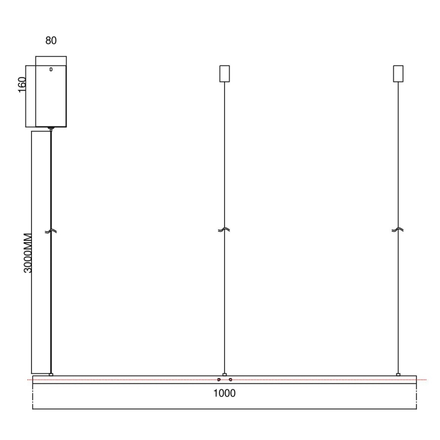 Ondaluce - SOEL Dimmable LED Pendant on Cable, 47W, 230V, Ø 100 cm, Gold finish