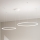 Ondaluce - SOEL LED Dimmable Cable-Suspended Chandelier LED/28W/230V + LED/38W, Ø 80/60 cm, White
