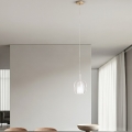 Ondaluce - THELMA cable pendant light, 3 x E27 (15W), 230V, diam. 19.5 cm, gold/clear