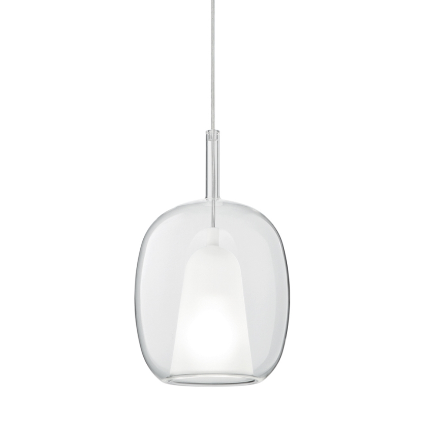 Ondaluce - THELMA pendant light on cord 1xE27/15W/230V Ø 19.5 cm gold/clear