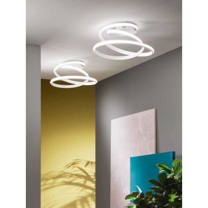 Ondaluce - VUELTA LED Dimmable Ceiling Light, 37W/230V, Ø 55 cm, White