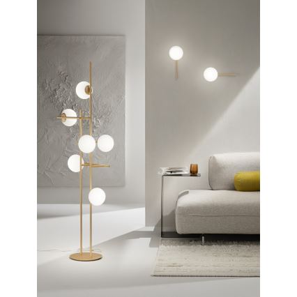 Ondaluce - Wall lamp JEWEL 1xE14/10W/230V gold/white