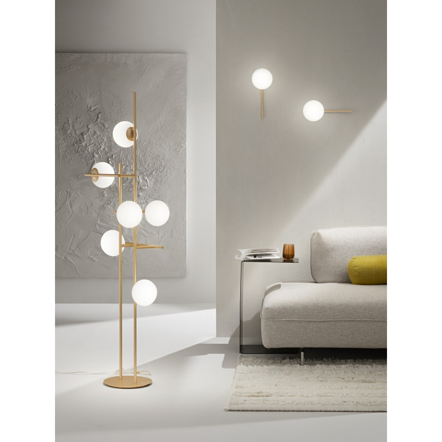 Ondaluce - Wall lamp JEWEL 1xE14/10W/230V gold/white