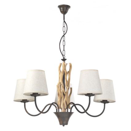 ONLI - AGAR Chain-hung Chandelier 5xE14/6W/230V, Ø 80 cm