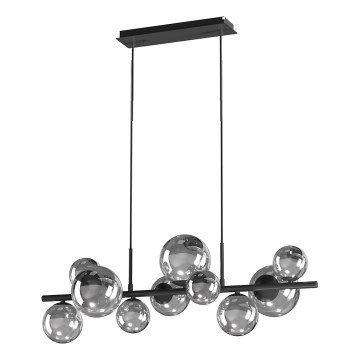 ONLI - Cable-suspended chandelier PALOMA 10xG9/3W/230V black/smoked