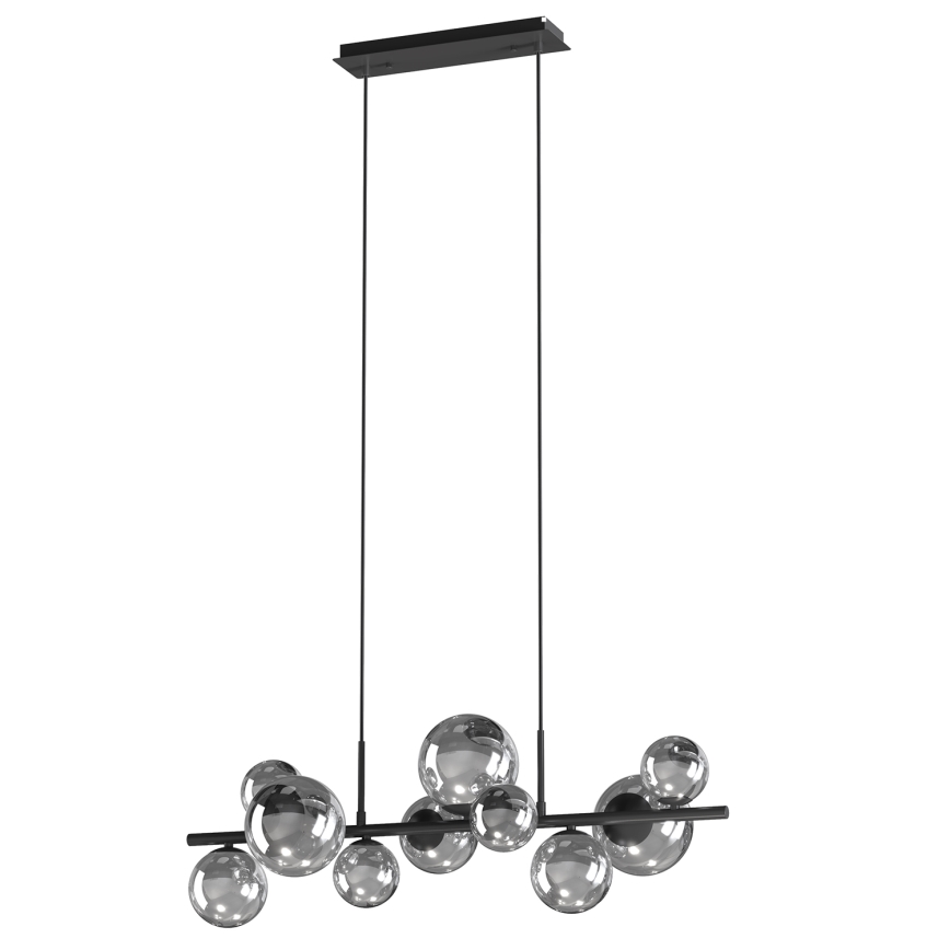 ONLI - Cable-suspended chandelier PALOMA 10xG9/3W/230V black/smoked